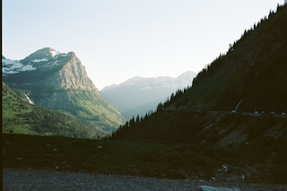 Mountain valley, shot on film
